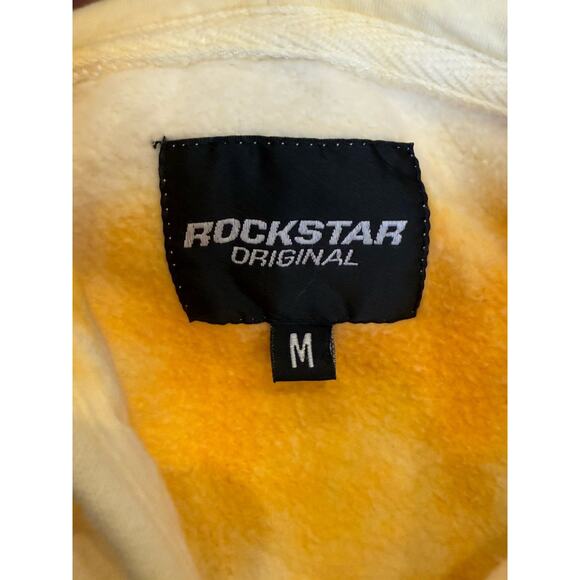 Rockstar Original Hoodie Mens Medium Sweatshirt Graphic Print Tie Dye - Picture 5 of 11